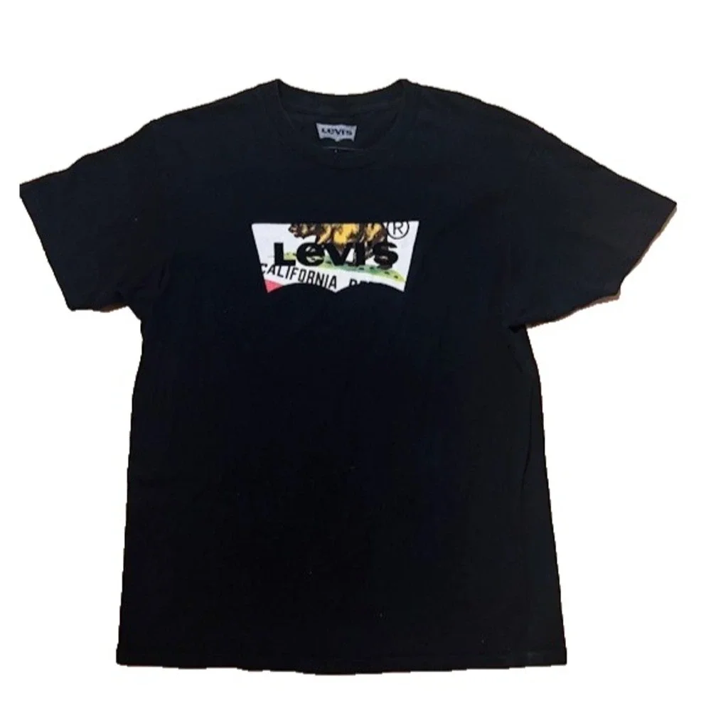 Levi's T Shirt Size Large California Theme‎ Black
